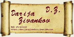 Darija Živankov vizit kartica